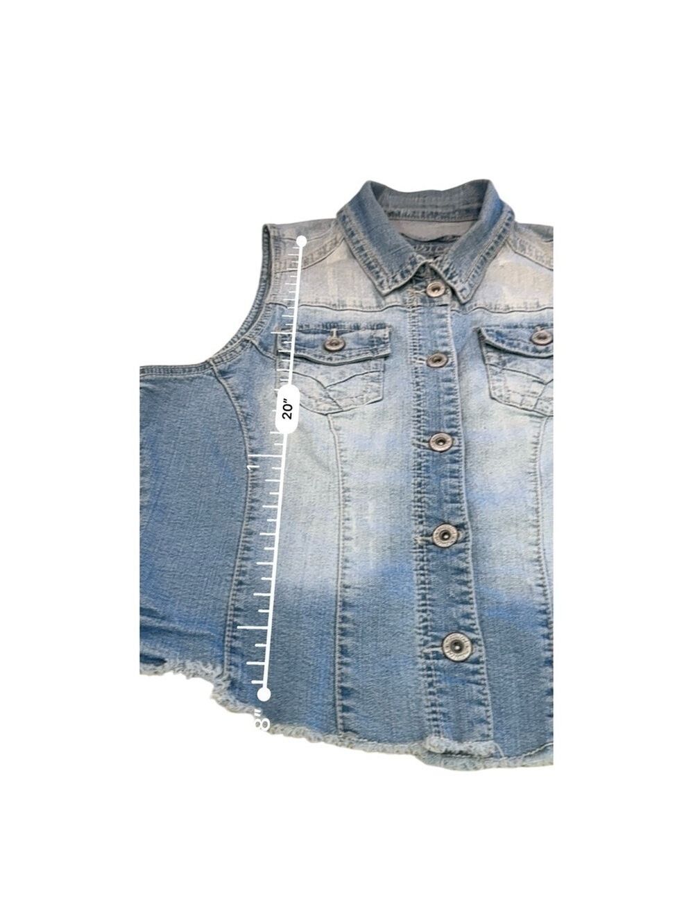 Maurices Denim Vest Size 1 - Picture 5 of 9